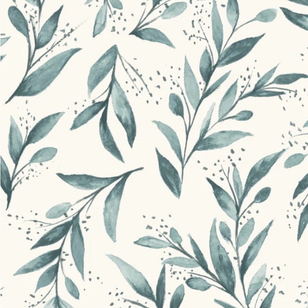 Magnolia Home by Joanna Gaines Teal Peel & Stick Wallpaper – Lot of 3 – New - Picture 2 of 5